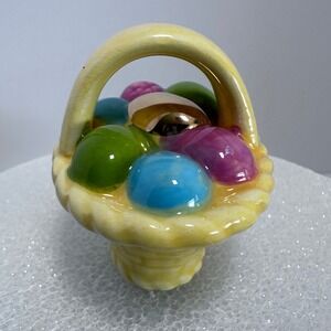 Nora‎ Fleming  Mini A214 A Tisket A Tasket basket with eggs New